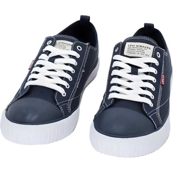 Levi's Anikin Canvas Sneaker Navy Lace Up Casual Shoes Men's US 10.5 - Picture 5 of 6